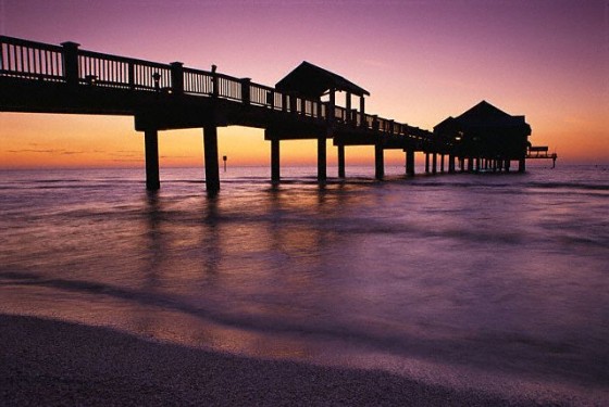 Clearwater Beach Pier at Sunset